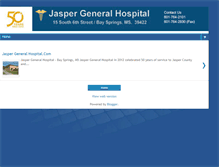 Tablet Screenshot of jaspergeneralhospital.com